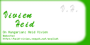 vivien heid business card